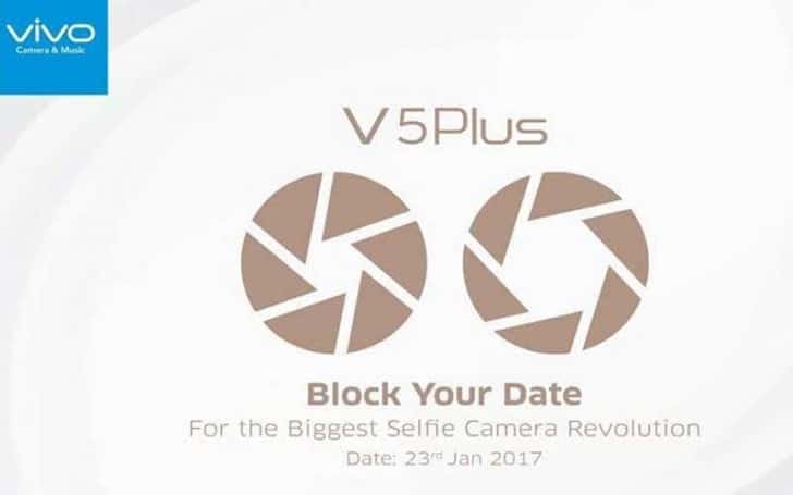 Vivo V5 Plus To Launch In India : Dual Selfie Camera Setup & Launch Date