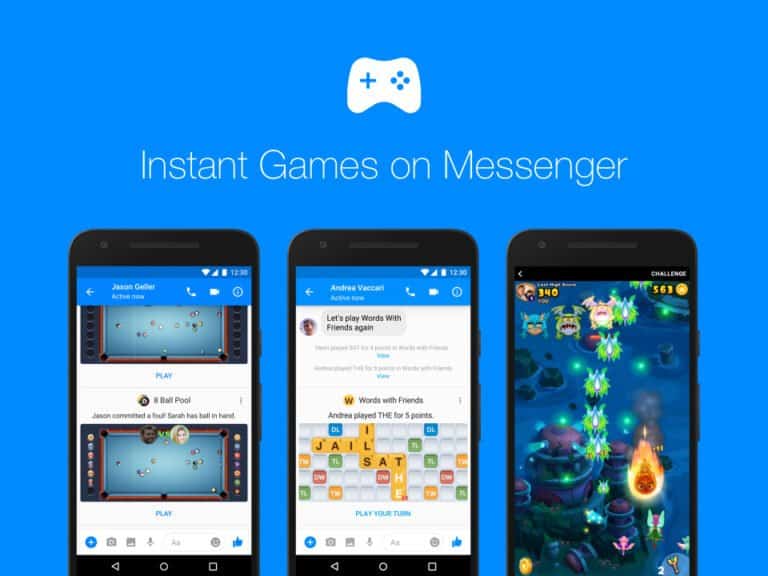 Instant Games On Facebook Messenger Goes Global; No-Download!