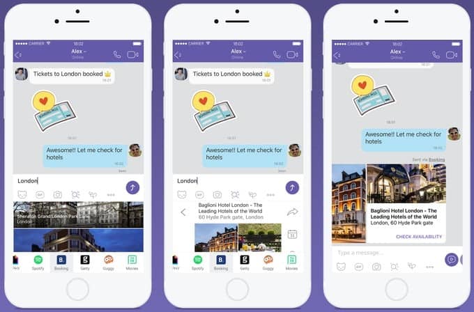 Viber Adds Chat Extensions For YouTube, Spotify, & More Under One Roof