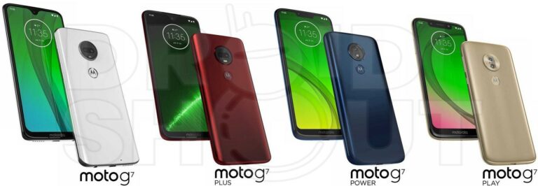 Moto G7, G7 Plus, G7 Play And G7 Power Shows Up In New Renders