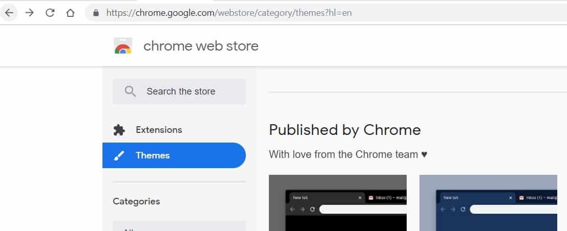 Chrome's New Themes