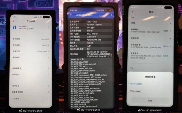 Redmi K30 5G Live Images Surfaced Online Showcasing 120Hz Display And Much More