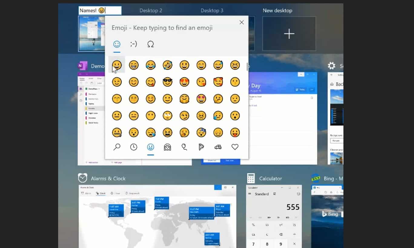 Renaming Virtual Desktops - Windows 10 May 2020 Update (20H1)