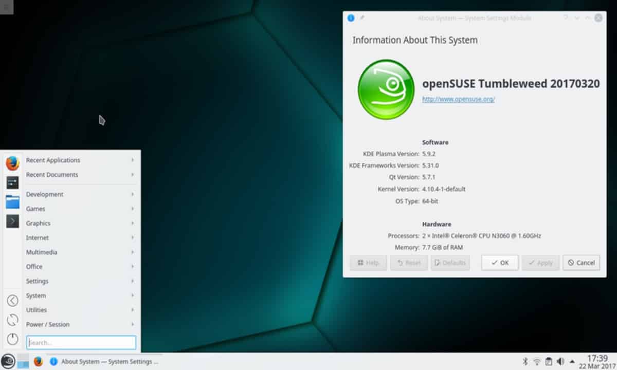 openSUSE_Tumbleweed - "Top-5 Linux Distros That Offer Cutting Edge Updates"