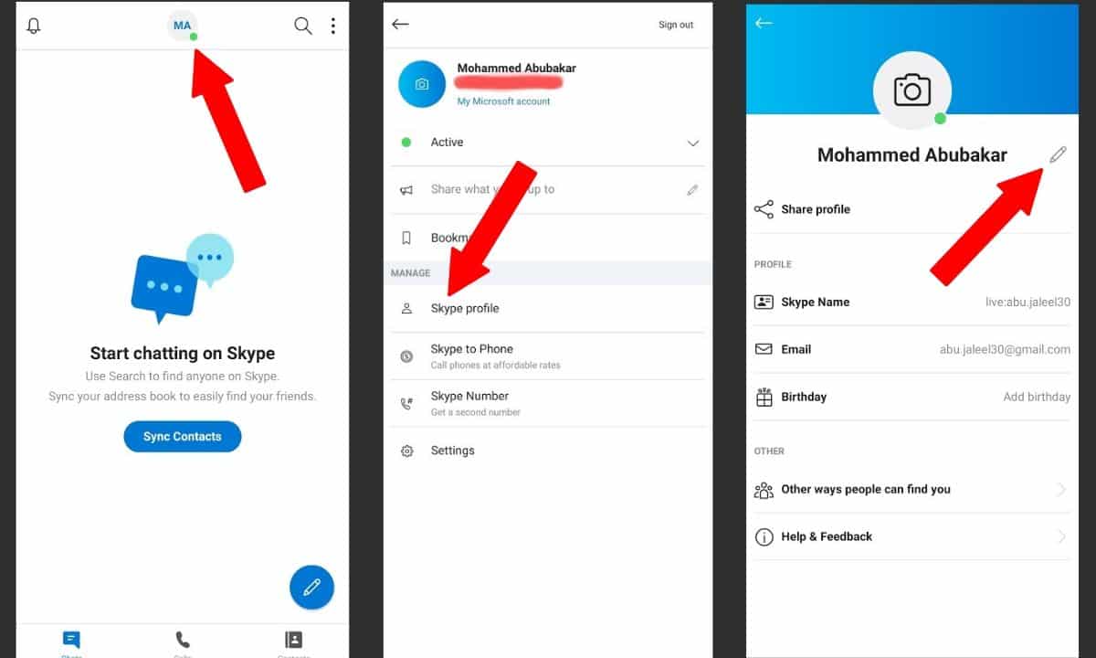 Skype Mobile - "Here's How To Change Your Skype Username [Step-By-Step]"