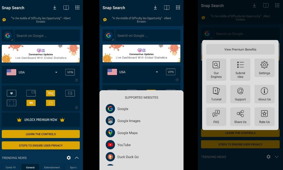 Snap Search - "10 Best Android Apps Worth Checking Out [May 2020]"