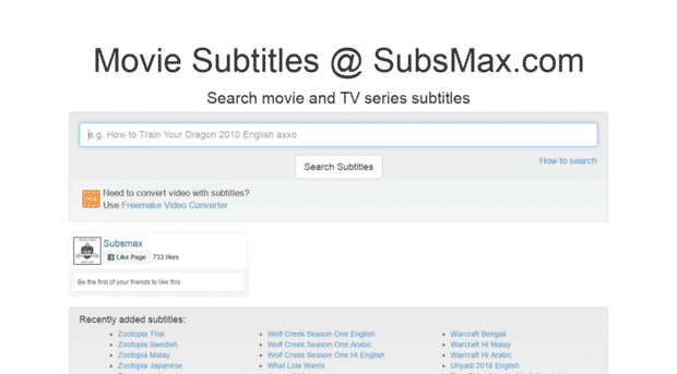 Subsmax - "10 Best Sites To Download Subtitles For Movies For Free"