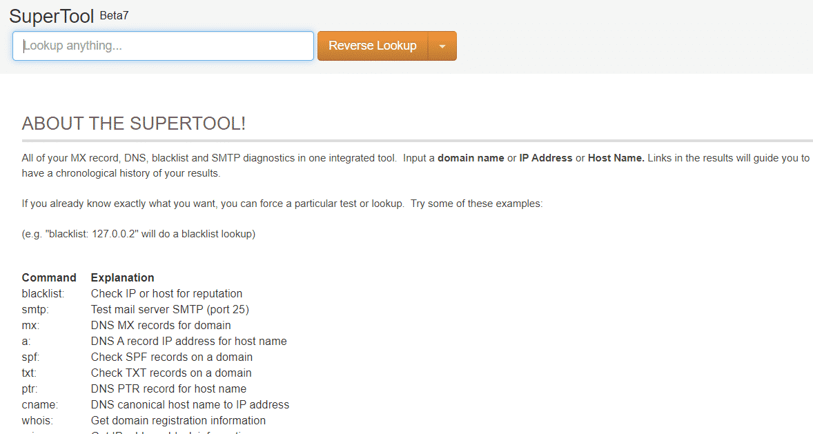 Supertool - "Here's how you can trace an email address"