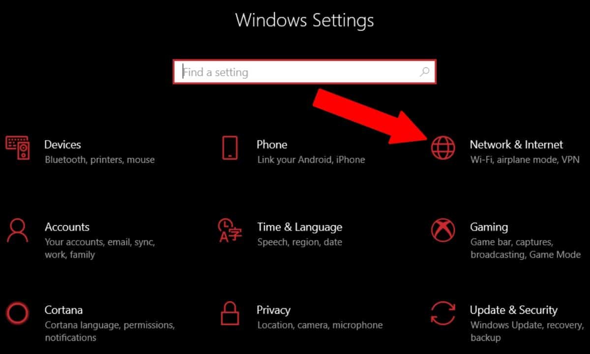 Windows 10 settings 1