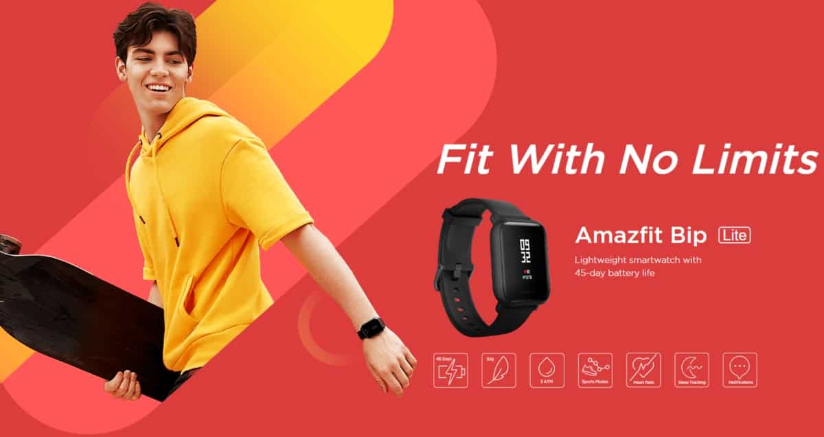 Amazfit Bip - "Best Smartwatches Under Rs 3000"
