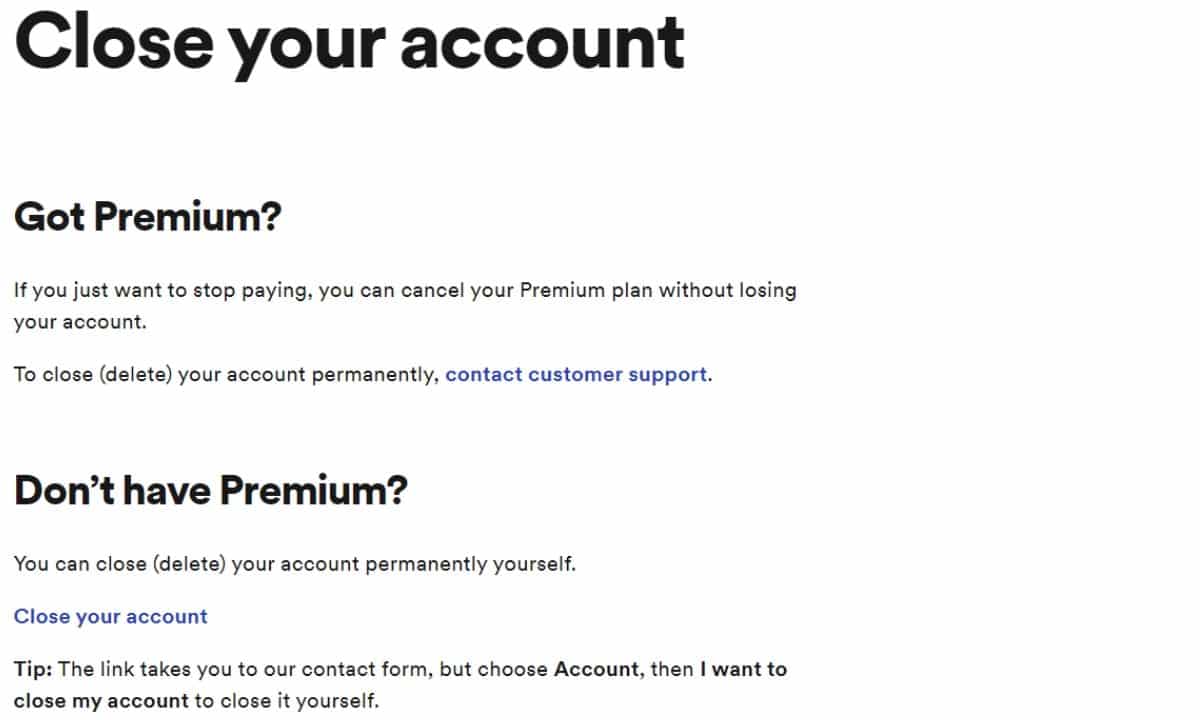 Close Your account