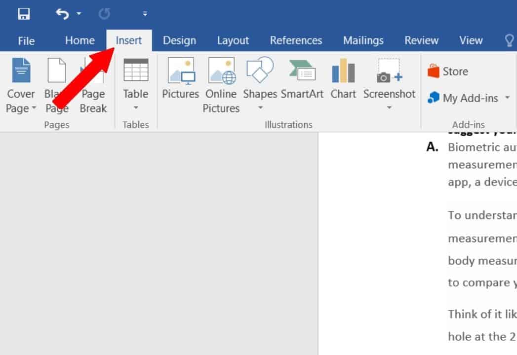 Insert Tab - "How to Insert A Signature In Word"