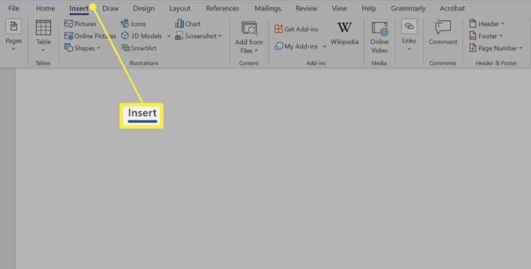 Use the Shapes Menu to Insert a Line in Word
