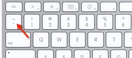 Command + Backtick (the key above Tab) - Mac OS Shortcuts